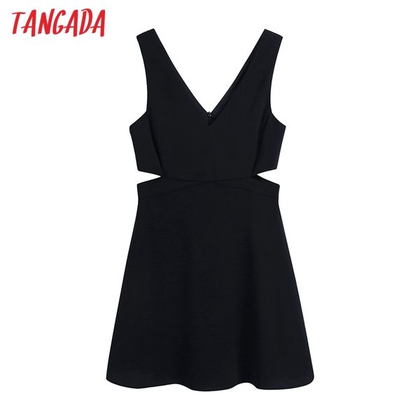 women chic hollow black mini dress vintage back zipper wide straps female dresses vestidos mujer be456 210416, Black;gray
women chic hollow black mini dress vintage back zipper wide straps female dresses vestidos mujer be456 210416, Black;gray