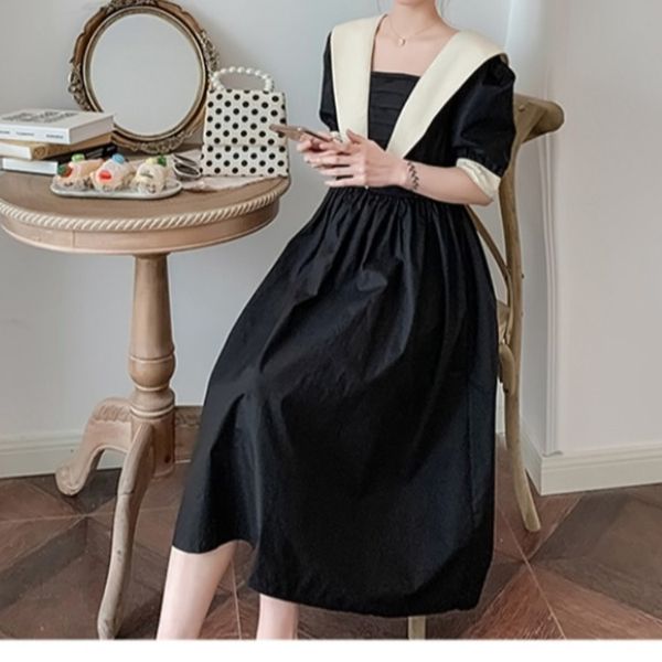factory7vkr summer han feng big 2021 swing small new large women's dress french belly covered waist loose skirt, Black;gray
factory7vkr summer han feng big 2021 swing small new large women's dress french belly covered waist loose skirt, Black;gray