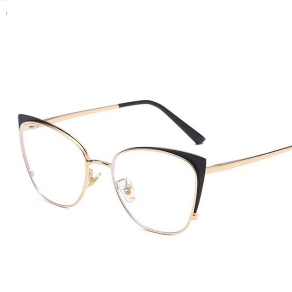 fashion sunglasses frames women cat eye metal anti blue light optical glasses spring leg computer eyeglasses 50273, Black
fashion sunglasses frames women cat eye metal anti blue light optical glasses spring leg computer eyeglasses 50273, Black