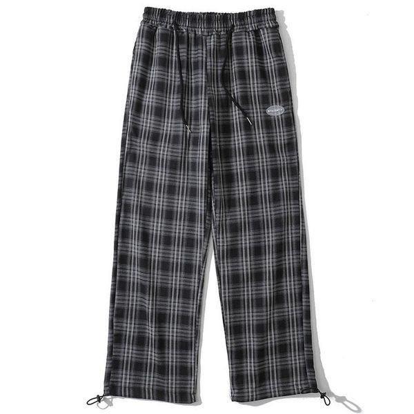 men's pants mens casual loose plaid hiphop harem streetwear drawstring straight sweatpants 2021 spring oversized jogger, Black
men's pants mens casual loose plaid hiphop harem streetwear drawstring straight sweatpants 2021 spring oversized jogger, Black