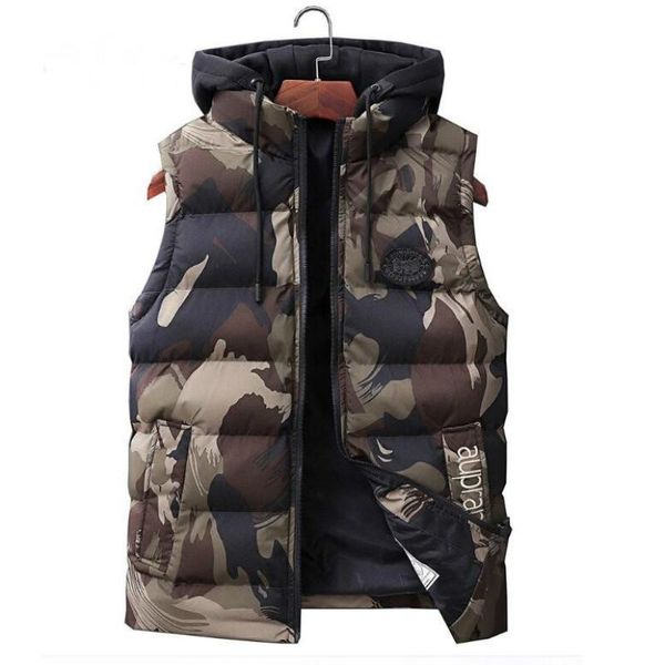 men's vests fashion autumn winter mens sleeveless jacket slim fit casual warm male camouflage coat waistcoat, Black;white
men's vests fashion autumn winter mens sleeveless jacket slim fit casual warm male camouflage coat waistcoat, Black;white