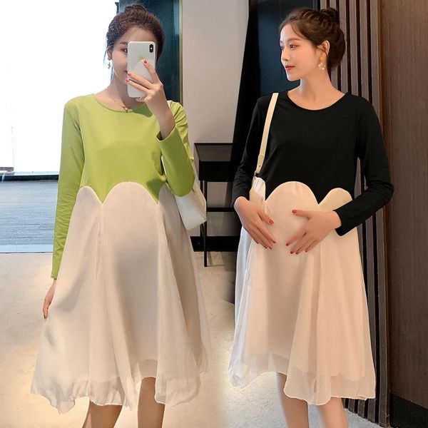 fashion loose and slim medium length pregnant women's dress maternity dresses, White
fashion loose and slim medium length pregnant women's dress maternity dresses, White