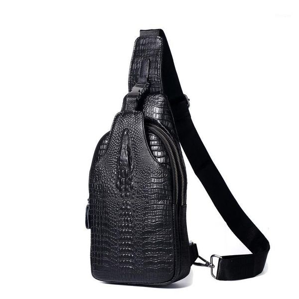 waist bags 2021 fashion 100% genuine leather men packs male casual chest pack alligator boy design shoulder package1
waist bags 2021 fashion 100% genuine leather men packs male casual chest pack alligator boy design shoulder package1