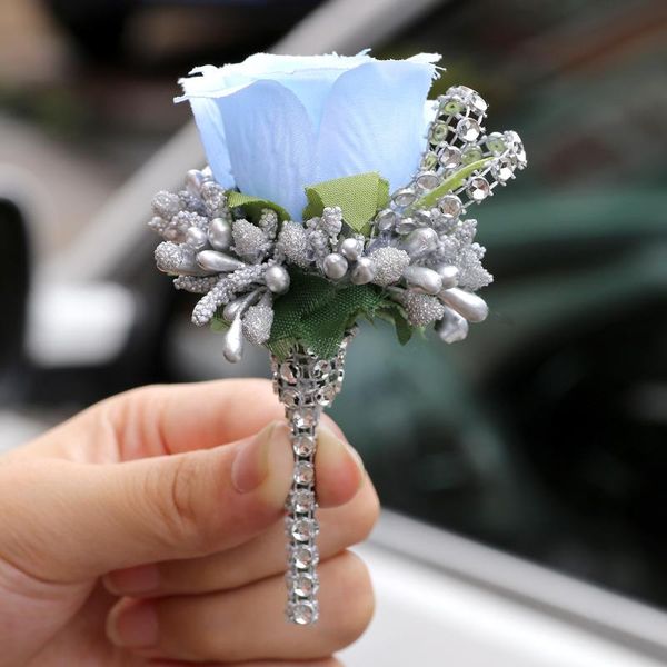decorative flowers & wreaths bridal groom corsage pin boutonniere baby blue with silver diamond wedding party accessories xh119
decorative flowers & wreaths bridal groom corsage pin boutonniere baby blue with silver diamond wedding party accessories xh119