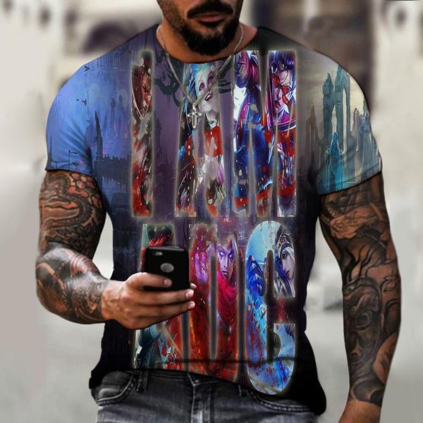 men's t-shirts 2021 summer fashion league of legends t-shirt 3d printing hip hop punk clothing, White;black
men's t-shirts 2021 summer fashion league of legends t-shirt 3d printing hip hop punk clothing, White;black