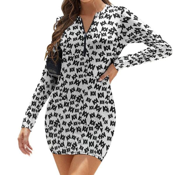 casual dresses marcus and martinus dress long sleeve spandex female bodycon day wholesale classic printed one-piece, Black;gray
casual dresses marcus and martinus dress long sleeve spandex female bodycon day wholesale classic printed one-piece, Black;gray