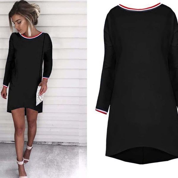 casual dresses wavaiov summer dress women long sleeves white black fashion round neck elegant party vestidos, Black;gray
casual dresses wavaiov summer dress women long sleeves white black fashion round neck elegant party vestidos, Black;gray
