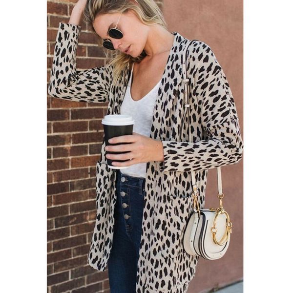 women's jackets spring autumn women fashion leopard print cardigan coats casual long sleeve v-neck sweater jumper lail, Black;brown
women's jackets spring autumn women fashion leopard print cardigan coats casual long sleeve v-neck sweater jumper lail, Black;brown