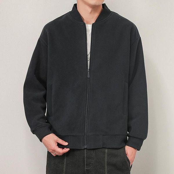 men's jackets trendy polar fleece casual stand collar jacket full zipper cardigan hoodie fall/winter solid color baseball, Black;brown
men's jackets trendy polar fleece casual stand collar jacket full zipper cardigan hoodie fall/winter solid color baseball, Black;brown