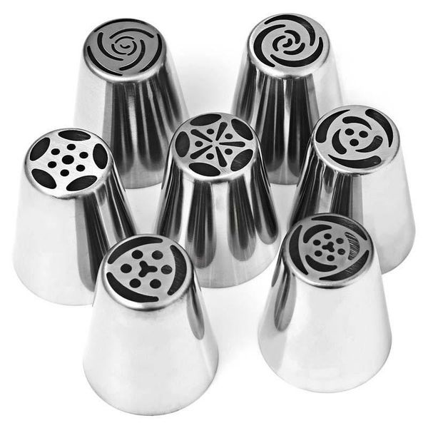 cake tools 7 pcs russian tulip icing piping stainless steel nozzles decoration cream tips diy tool
cake tools 7 pcs russian tulip icing piping stainless steel nozzles decoration cream tips diy tool