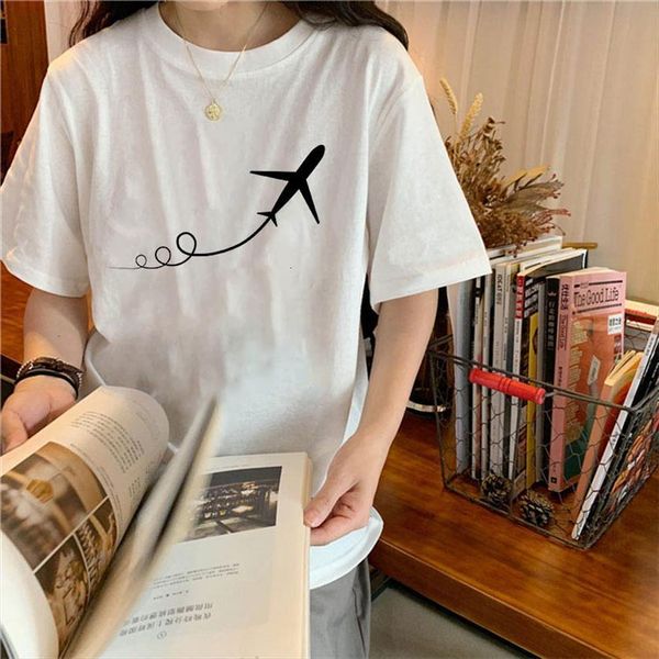 flight harajuku airplane graphic tees women t shirts clothes summer tshirts travel lover print tee, White
flight harajuku airplane graphic tees women t shirts clothes summer tshirts travel lover print tee, White