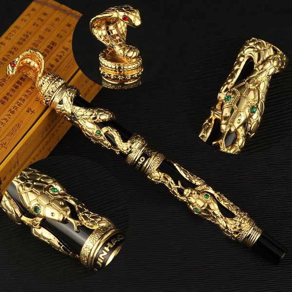 fountain pens snake pen 0.5mm ink full metal cobra iraurita caneta tinteiro stationery penna stilografica stylo plume 1077
fountain pens snake pen 0.5mm ink full metal cobra iraurita caneta tinteiro stationery penna stilografica stylo plume 1077