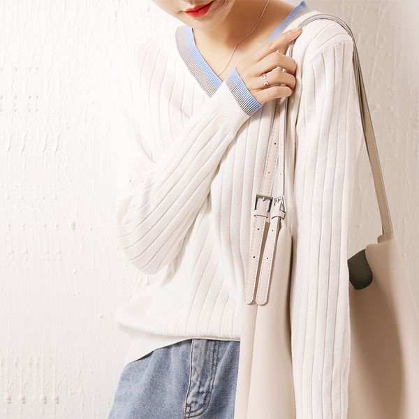 women's sweaters loose shirt with low-cut v and cord, long-knit casual shirt, women's wool sweater, for spring, , v5oy, White;black
women's sweaters loose shirt with low-cut v and cord, long-knit casual shirt, women's wool sweater, for spring, , v5oy, White;black
