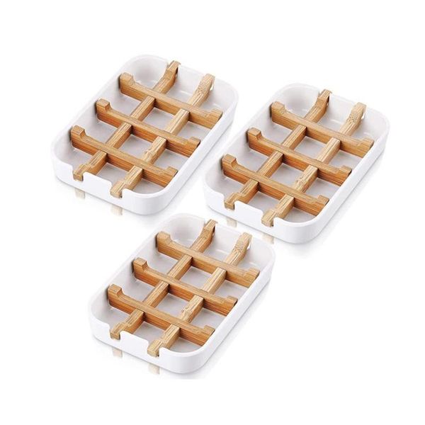 soap dishes 3 pieces bamboo holder sustainable shower drain rack bathtub tray for kitchen bathroom
soap dishes 3 pieces bamboo holder sustainable shower drain rack bathtub tray for kitchen bathroom