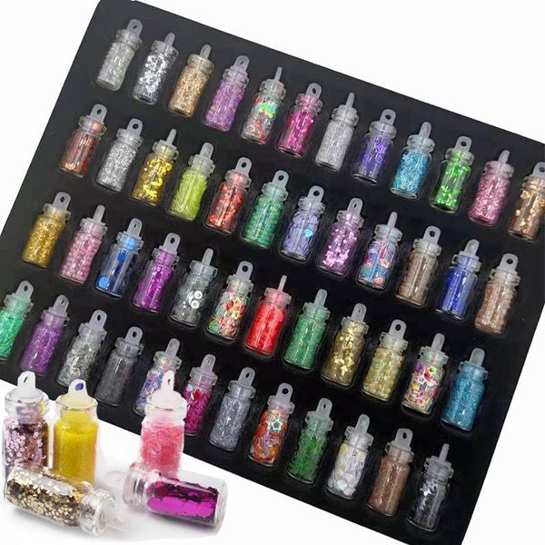 nail glitter 48 bottles/set art sequins powder manicure decoral tips polish stickers mixed design case set, Silver;gold
nail glitter 48 bottles/set art sequins powder manicure decoral tips polish stickers mixed design case set, Silver;gold