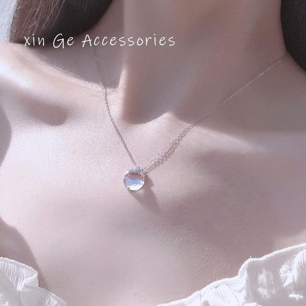 list fashion moon necklace for woman glowing discoloration chain korea creative luminous stone gift pendant necklaces, Silver
list fashion moon necklace for woman glowing discoloration chain korea creative luminous stone gift pendant necklaces, Silver