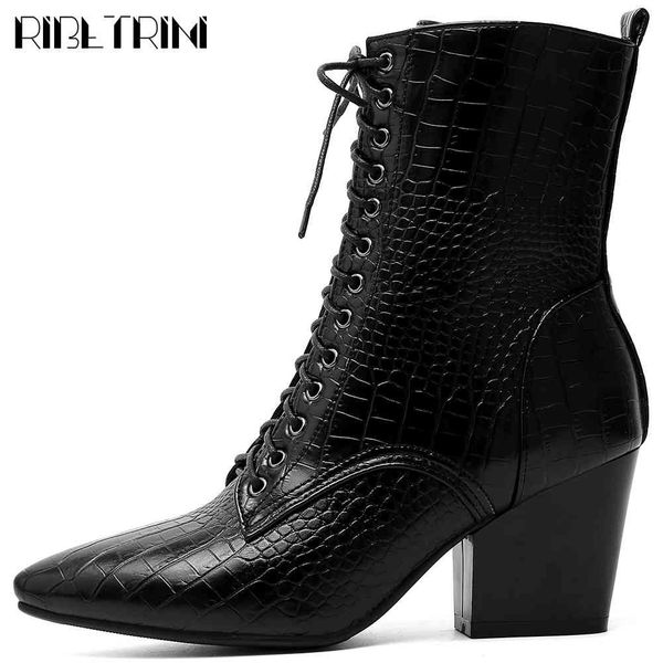 boots 34-43 ladies brand pointed toe shoes woman fashion lace-up fretwork ankle high heels boots women, Black
boots 34-43 ladies brand pointed toe shoes woman fashion lace-up fretwork ankle high heels boots women, Black