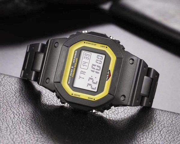 leisure 5600 quartz outdoor square men's watch led digital waterproof sports world time high quality, Slivery;brown
leisure 5600 quartz outdoor square men's watch led digital waterproof sports world time high quality, Slivery;brown