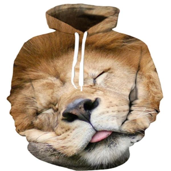 men's hoodies & sweatshirts 2021 spring and autumn 3d lion hoodie animal sweatshirt funny printing cool streetwear, Black
men's hoodies & sweatshirts 2021 spring and autumn 3d lion hoodie animal sweatshirt funny printing cool streetwear, Black