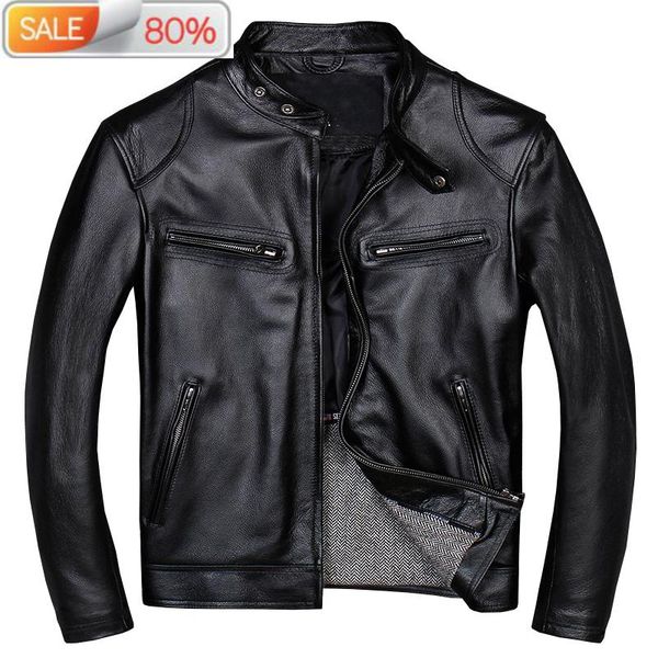 men's leather & faux genuine jacket short cow coats men motorcycle jackets casual cowhide chaqueta cuero hombre a102 b21455, Black
men's leather & faux genuine jacket short cow coats men motorcycle jackets casual cowhide chaqueta cuero hombre a102 b21455, Black