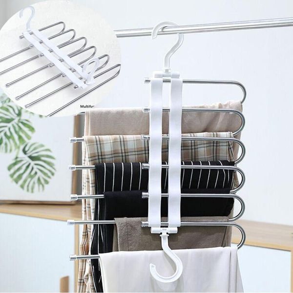 hangers & racks 6 layers stainless steel clothes s shape pants storage rack multilayer cloth hanger
hangers & racks 6 layers stainless steel clothes s shape pants storage rack multilayer cloth hanger