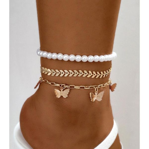 anklets fashion pearl beaded multi-layer chain metal butterfly anklet for women summer beach foot ankle bracelet jewelry gifts, Red;blue
anklets fashion pearl beaded multi-layer chain metal butterfly anklet for women summer beach foot ankle bracelet jewelry gifts, Red;blue