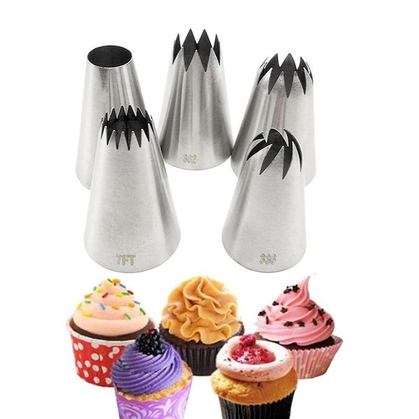 baking & pastry tools 5pcs 304 large cake cream decoration tips set piping icing nozzle cupcake head dessert accessories
baking & pastry tools 5pcs 304 large cake cream decoration tips set piping icing nozzle cupcake head dessert accessories