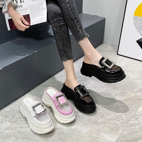 slippers casual shoes woman 2021 pantofle cover toe med platform luxury flat rome slides fabric rubber pu female, Black
slippers casual shoes woman 2021 pantofle cover toe med platform luxury flat rome slides fabric rubber pu female, Black