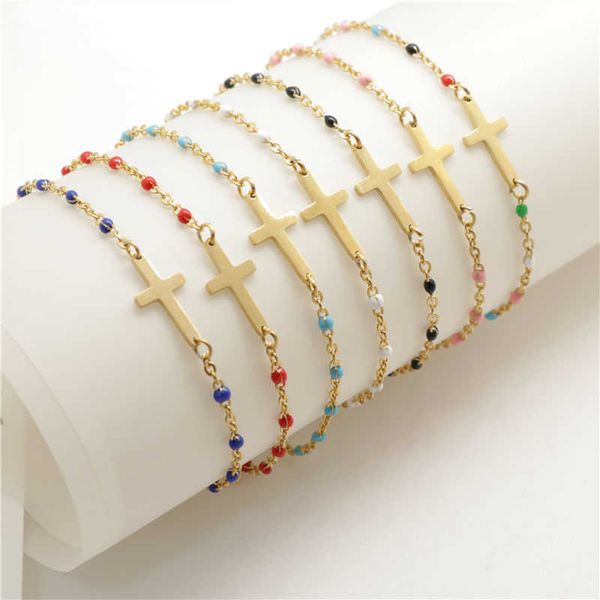 1 piece 2019 novice bracelet chain stainless steel forged mesh cross gold women's email 18 cm long, Golden;silver
1 piece 2019 novice bracelet chain stainless steel forged mesh cross gold women's email 18 cm long, Golden;silver