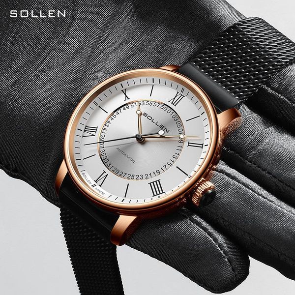 wristwatches men's watch mechanical business simple luminous accessories gifts, Slivery;brown
wristwatches men's watch mechanical business simple luminous accessories gifts, Slivery;brown