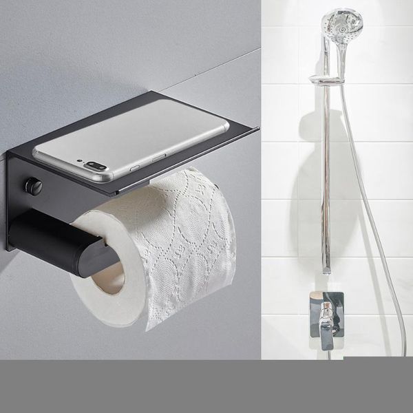 toilet paper holders wall mount holder stainless steel roll rack towel hanger with phone storage shelf bathroom accessories
toilet paper holders wall mount holder stainless steel roll rack towel hanger with phone storage shelf bathroom accessories