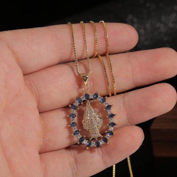 chains virgin pendant long necklace for women crystal exquisite fashion jewelry gold color female's religious, Silver
chains virgin pendant long necklace for women crystal exquisite fashion jewelry gold color female's religious, Silver
