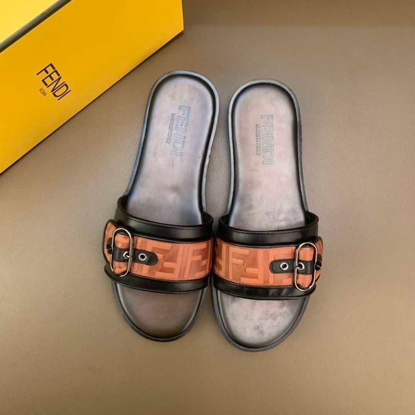 summer men's casual sandals with double f-print pullover flat sandals zlh, Black
summer men's casual sandals with double f-print pullover flat sandals zlh, Black