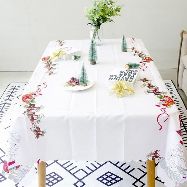 150x180cm year christmas tablecloth kitchen dining table decorations home rectangular party covers ornament cloth
150x180cm year christmas tablecloth kitchen dining table decorations home rectangular party covers ornament cloth
