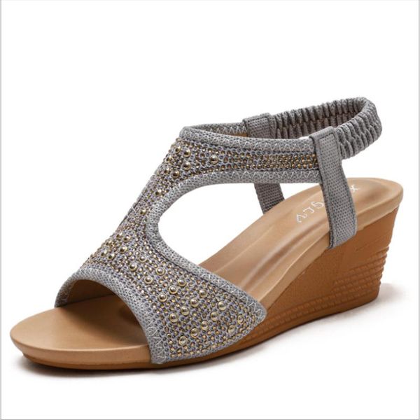 summer style bohemian flat bottom fashion casual elegant versatile comfortable slope heel mid-heel female sandals xm054, Black
summer style bohemian flat bottom fashion casual elegant versatile comfortable slope heel mid-heel female sandals xm054, Black