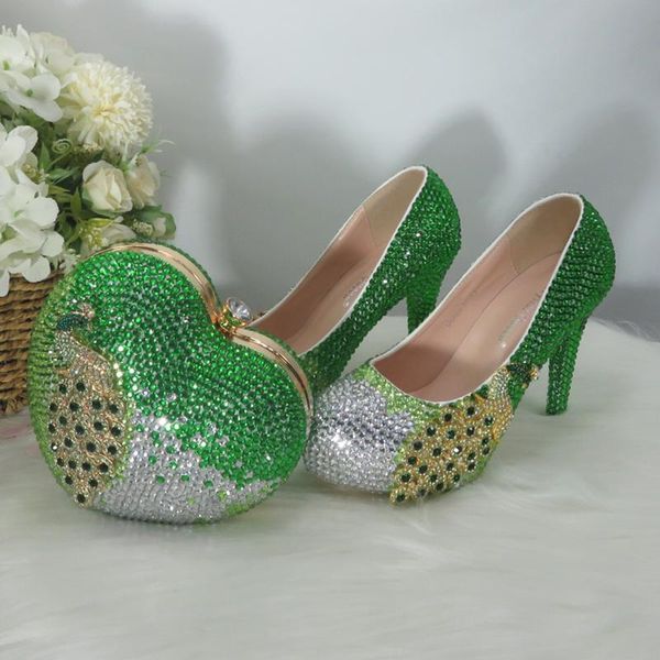 baoyafang green crystal women wedding shoes with matching bags bridal round toe party dress woman peacock high pumps, Black
baoyafang green crystal women wedding shoes with matching bags bridal round toe party dress woman peacock high pumps, Black