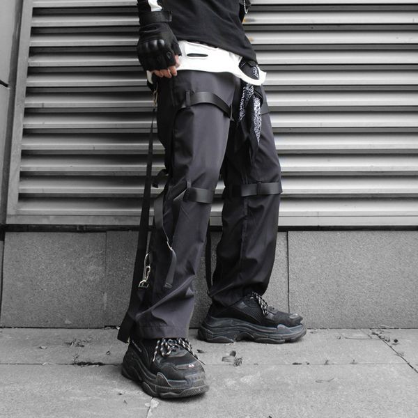 pants trousers summer overalls men's fashion brand light dark functional parachute hip hop ribbon zipper design loose, Black
pants trousers summer overalls men's fashion brand light dark functional parachute hip hop ribbon zipper design loose, Black