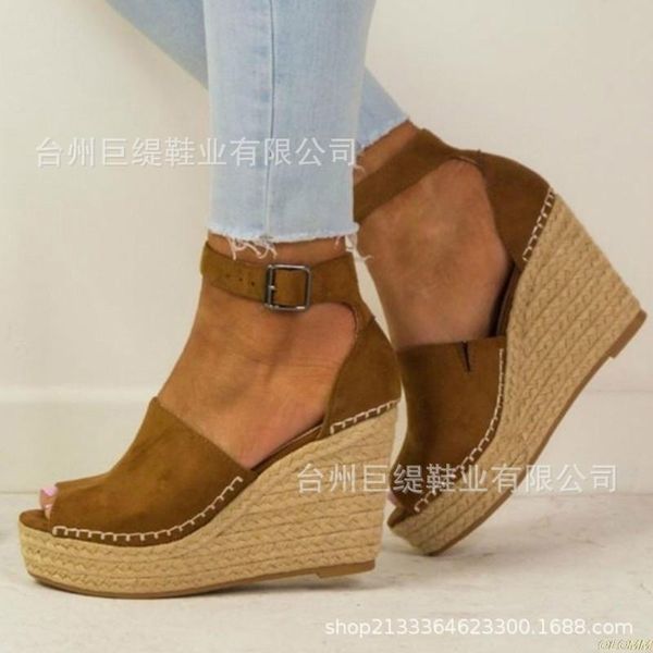 summer 2021 plus 43 women sandals open toe platform wedges comfort fish mouth weave causal high heels chaussures, Black
summer 2021 plus 43 women sandals open toe platform wedges comfort fish mouth weave causal high heels chaussures, Black