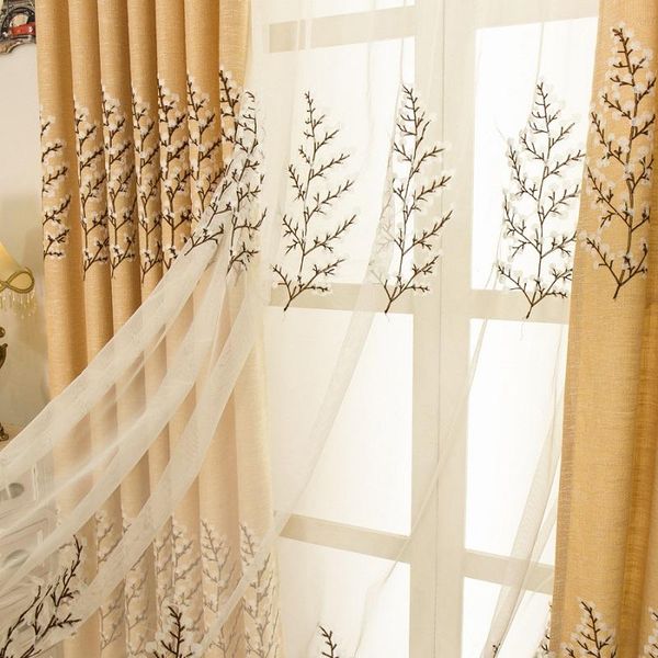 fresh and modern pastoral style linen embroidery snowflake tree curtains for living room bedroom dining curtain & drapes
fresh and modern pastoral style linen embroidery snowflake tree curtains for living room bedroom dining curtain & drapes