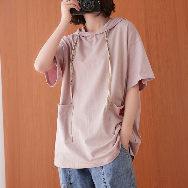 100% cotton women casual hooded t-shirts new arrival summer simple style solid color loose female tees s3612 210412, White
100% cotton women casual hooded t-shirts new arrival summer simple style solid color loose female tees s3612 210412, White