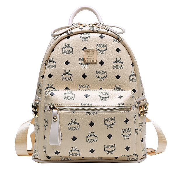 women's wallet backpack large capacity m family classic letter printing side rivet pu leather fashion leisure schoolbag 3 rfop, Black;red
women's wallet backpack large capacity m family classic letter printing side rivet pu leather fashion leisure schoolbag 3 rfop, Black;red