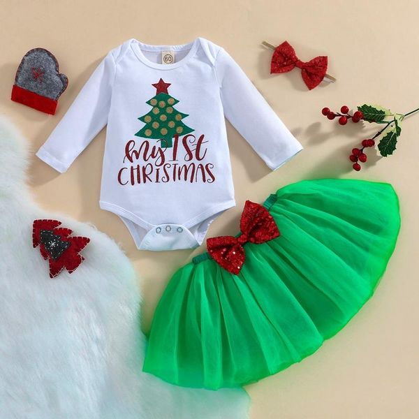 clothing sets 3pcs infant baby girls boys christmas clothes 0-24m santa trees printed romper bow lace tutu skirts headband, White
clothing sets 3pcs infant baby girls boys christmas clothes 0-24m santa trees printed romper bow lace tutu skirts headband, White