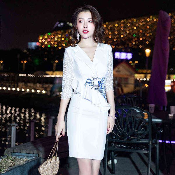 luxury party evening dress evening women 2021 short fishtail suit collar temperament banquet aura queen white, Black
luxury party evening dress evening women 2021 short fishtail suit collar temperament banquet aura queen white, Black