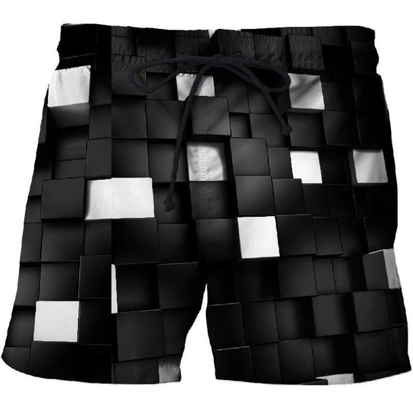 men's shorts summer casual beach short pant clothing 3d printed plaid hip hop custom men swimming trunks surf male, White;black
men's shorts summer casual beach short pant clothing 3d printed plaid hip hop custom men swimming trunks surf male, White;black