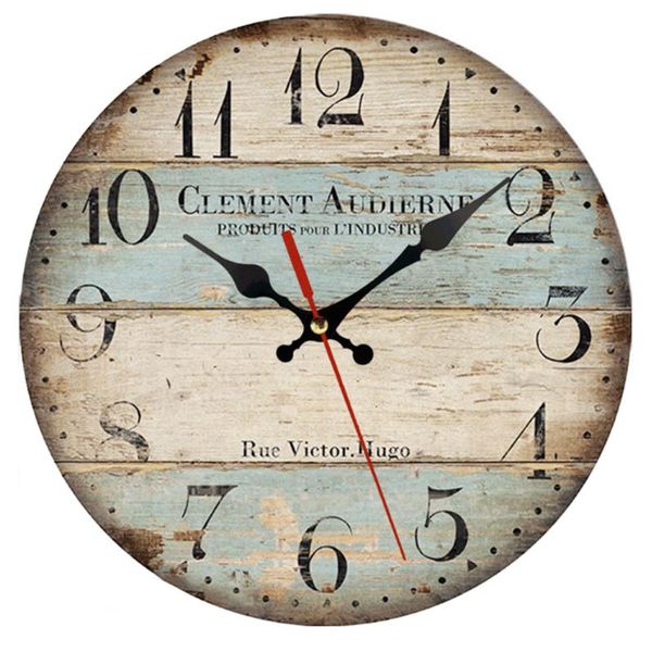 wall clocks 30cm rustic silent wooden clock battery powered round non-ticking quartz for living room bedroom home decoration
wall clocks 30cm rustic silent wooden clock battery powered round non-ticking quartz for living room bedroom home decoration