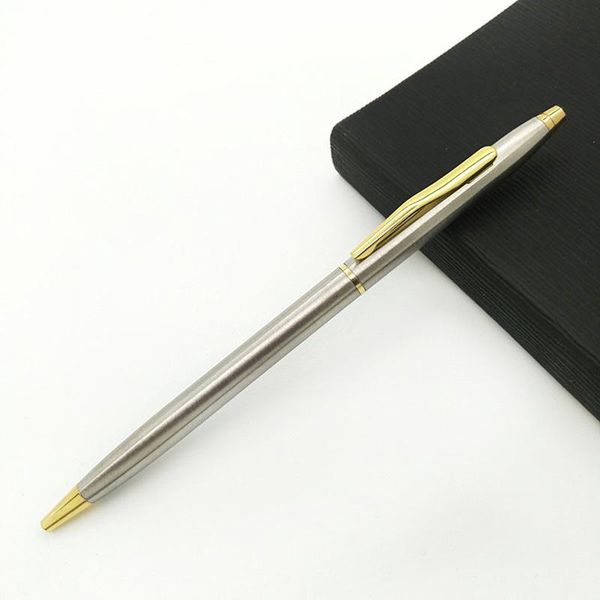 0.7mm metal ballpoint pen gold silver color luxury business gift simple pens for students stationery office school supplies, Blue;orange
0.7mm metal ballpoint pen gold silver color luxury business gift simple pens for students stationery office school supplies, Blue;orange