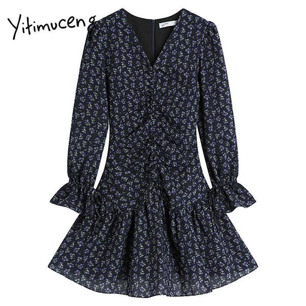 yitimuceng vintage ruffles floral pint dresses women v-neck a-line long sleeve clothing solid summer fashion dress 210601, Black;gray
yitimuceng vintage ruffles floral pint dresses women v-neck a-line long sleeve clothing solid summer fashion dress 210601, Black;gray