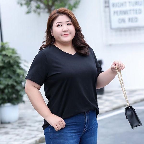 plus size t-shirt t-shirts women summer solid color v-neck short sleeve loose casual 2021, Black
plus size t-shirt t-shirts women summer solid color v-neck short sleeve loose casual 2021, Black