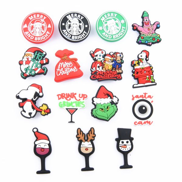 new style hole shoes christmas for anime charms shoe buckle, White;pink
new style hole shoes christmas for anime charms shoe buckle, White;pink