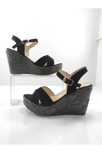 sandals women's black suede toe orthopedic